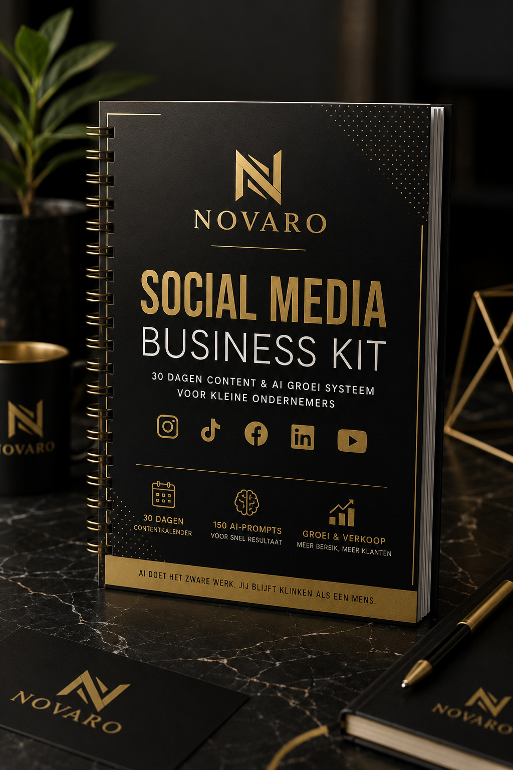 🥇 NOVARO Social Media Business Kit – 30 Dagen Content & AI Groei Systeem